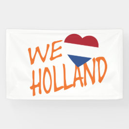 We Heartflag Holland of op de buik Spandoek