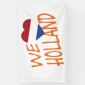 We Heartflag Holland of op de buik Spandoek (Verticaal)