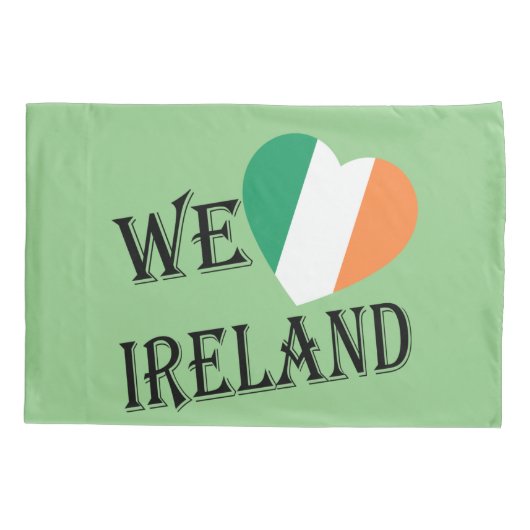 We Heartflag Ierland bk pcnt Kussensloop (Achterkant)
