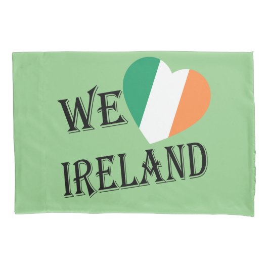 We Heartflag Ierland bk pcnt Kussensloop (Voorkant)