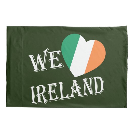We Heartflag Ierland op pcnt Kussensloop (Achterkant)