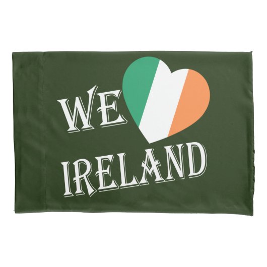 We Heartflag Ierland op pcnt Kussensloop (Voorkant)