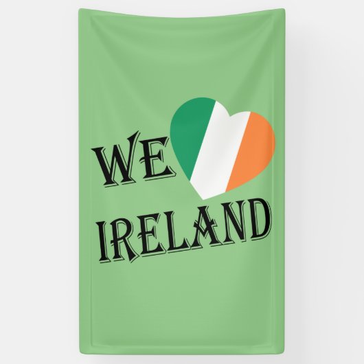 We Heartflag Ireland bk (v) bnrcnt Spandoek (Verticaal)