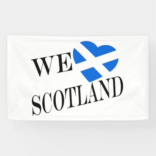 We Heartflag Scotland bk (h) bnrcnt Spandoek (Horizontaal)