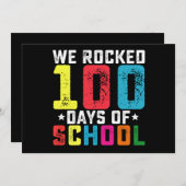 We hebben 100 dagen schoolleraar-student ontslagen kaart (Voorkant / Achterkant)