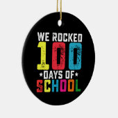 We hebben 100 dagen schoolleraar-student ontslagen keramisch ornament (Rechts)