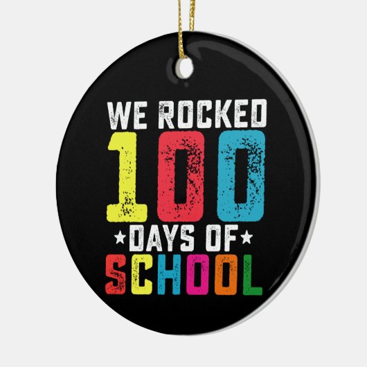 We hebben 100 dagen schoolleraar-student ontslagen keramisch ornament (Links)