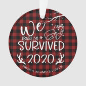 We hebben 2020 Cute Funny Covid Kerstmis overleefd Ornament (voorkant)