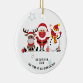 We hebben 2020 jaar overleefd. We hebben gepleit v Keramisch Ornament (Rechts)