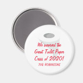 We hebben 2020 overleefd! Naam Funny Quarantine Magneet (Voorkant / Achterkant)