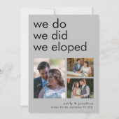 We hebben 3 foto's uitgehaald Aankondiging Grijs (Voorkant)