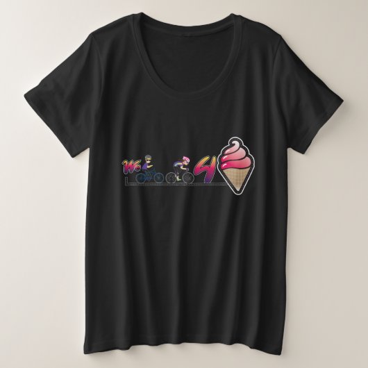 We hebben 4 ijskap gerijpt grote maat t-shirt (Design voorkant)