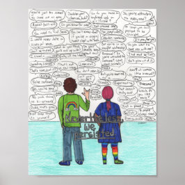 We hebben 8,5 x 11 mensen (biseksueel) poster