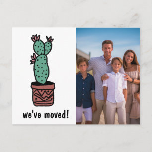 We hebben AANGEPASTE FOTO Cactus verplaatst Nieuw  Briefkaart