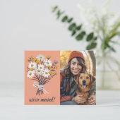 We hebben aangepaste foto Wildflower boeket verpla Briefkaart (Staand voorkant)