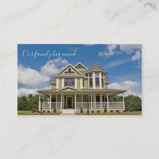 We hebben aangepaste woningfoto gewijzigd visitekaartje (Voorkant)