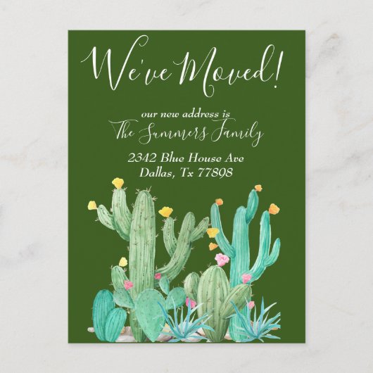 We hebben aankondiging Cactus woestijncactussen ve Briefkaart (Voorkant)