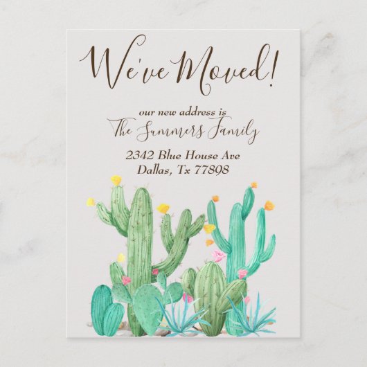 We hebben aankondiging Cactus woestijncactussen ve Briefkaart (Voorkant)