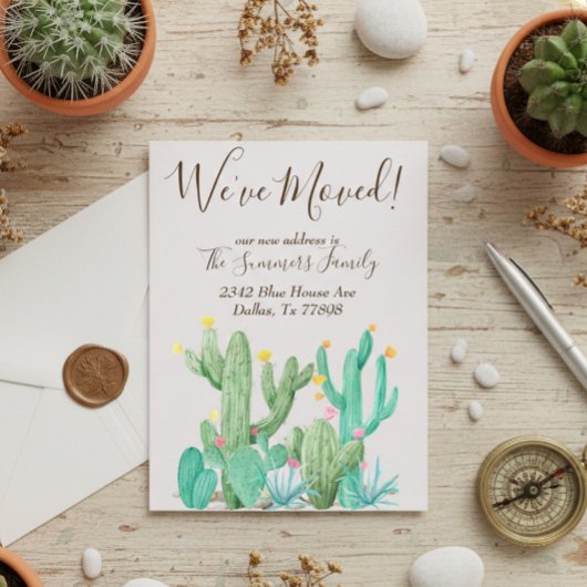 We hebben aankondiging Cactus woestijncactussen ve Briefkaart