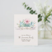 We hebben aankondiging Cactus woestijncactussen ve Briefkaart (Staand voorkant)