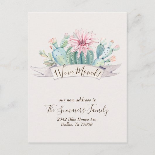 We hebben aankondiging Cactus woestijncactussen ve Briefkaart (Voorkant)