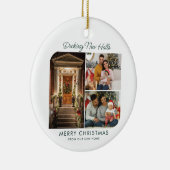 We hebben Adres Foto Collage Kerstbeweging gemaakt Keramisch Ornament (Rechts)