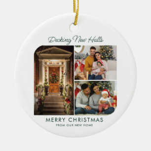 We hebben Adres Foto Collage Kerstbeweging gemaakt Keramisch Ornament