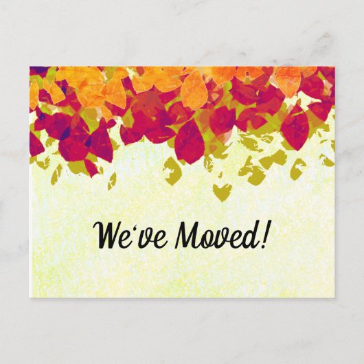 We hebben Adres gewijzigd Briefkaart (Voorkant)