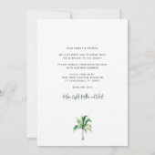 We hebben adres palmboom verplaatst aankondiging (Achterkant)