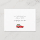We hebben Adres wijzigen Red Truck Moving Card Visitekaartje (Achterkant)