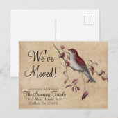  We hebben Adresaankondiging Bird verplaatst Aankondigingskaart (Voorkant / Achterkant)