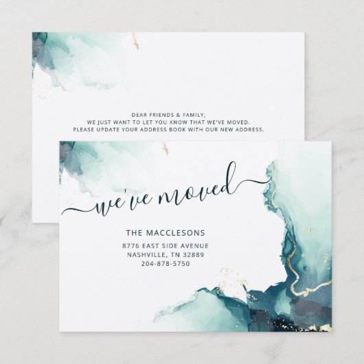 We hebben adreswijziging verplaatst (Voorkant / Achterkant)