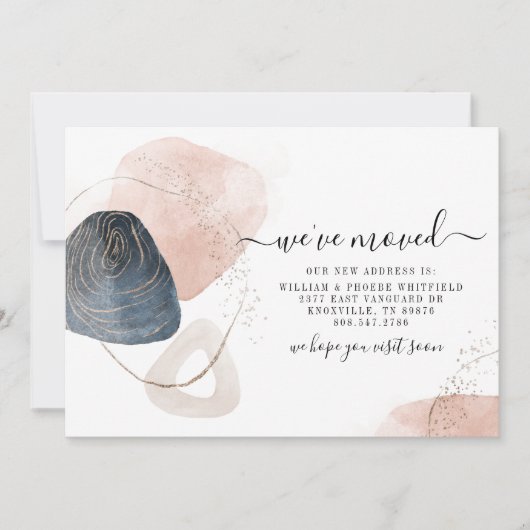 We hebben adreswijziging verplaatst aankondiging (Voorkant)