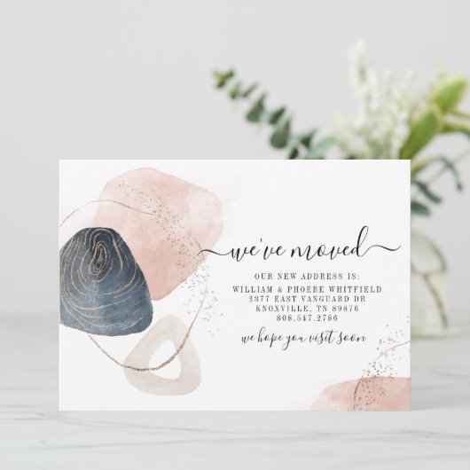 We hebben adreswijziging verplaatst aankondiging (Staand voorkant)