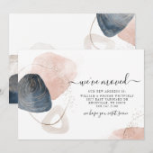 We hebben adreswijziging verplaatst aankondiging (Voorkant / Achterkant)