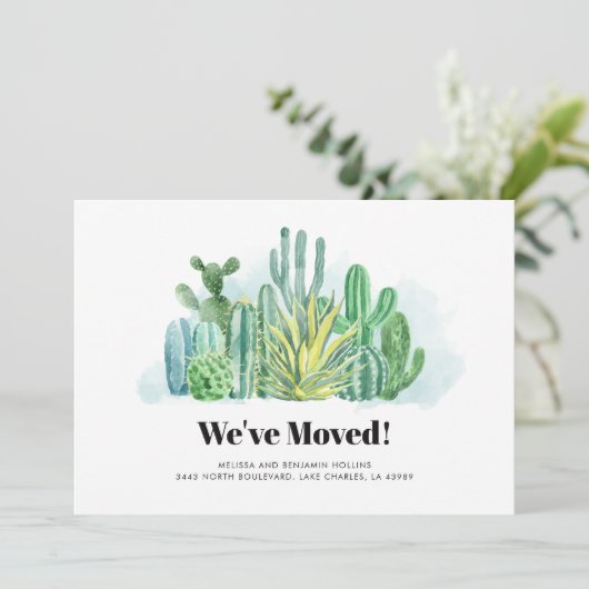 We hebben adreswijziging verplaatst aankondiging (Staand voorkant)