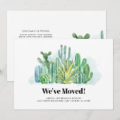 We hebben adreswijziging verplaatst aankondiging (Voorkant / Achterkant)