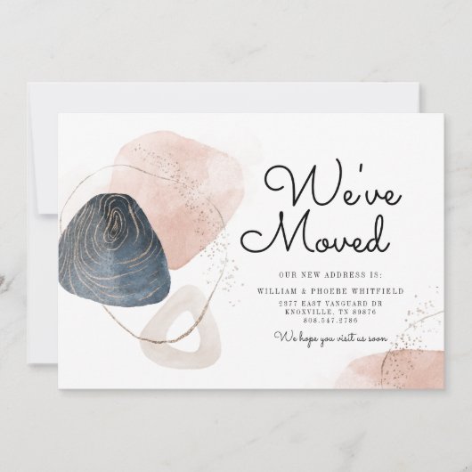 We hebben adreswijziging verplaatst aankondiging (Voorkant)