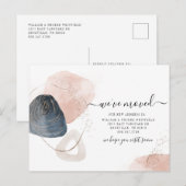 We hebben adreswijziging verplaatst aankondigingskaart (Voorkant / Achterkant)