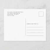 We hebben adreswijziging verplaatst aankondigingskaart (Achterkant)