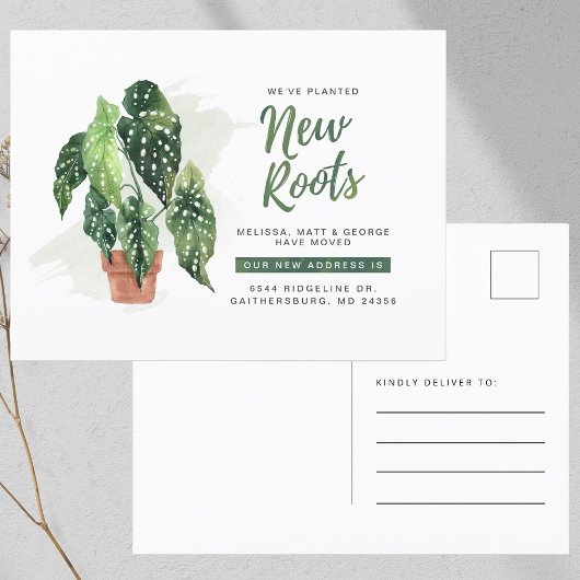 We hebben adreswijziging verplaatst aankondigingskaart