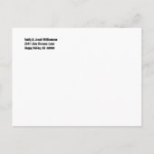 We hebben adreswijziging zwart wit CHEQUES V005 ve Aankondigingskaart (Achterkant)