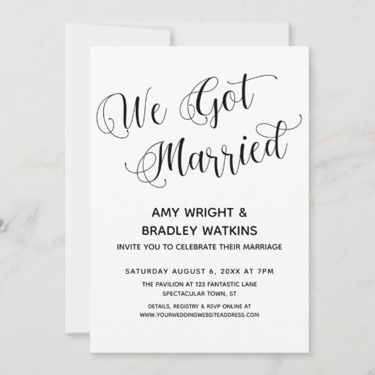 We hebben alleen gehuwde postweddenschappen ontvan kaart (Voorkant)