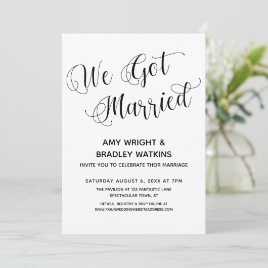 We hebben alleen gehuwde postweddenschappen ontvan kaart (Staand voorkant)