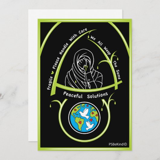 We hebben allemaal dezelfde 3_platte Kaart 5x7" (Voorkant / Achterkant)