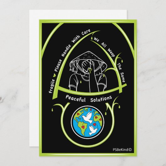 We hebben allemaal dezelfde 4_platte Kaart 5x7" (Voorkant / Achterkant)