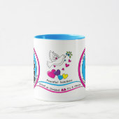 We hebben allemaal dezelfde 4 roze_ mok (Midden)