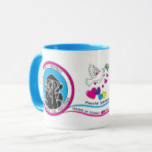 We hebben allemaal dezelfde 4 roze_ mok (Voorkant links)