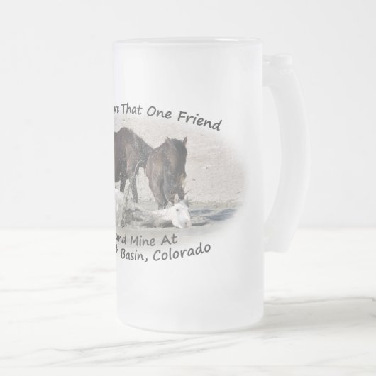 We hebben allemaal die ene vriend matglas bierpul (Voorkant rechts)