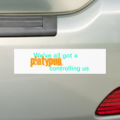 We hebben allemaal een platypus die ons controleer bumpersticker (Op auto)